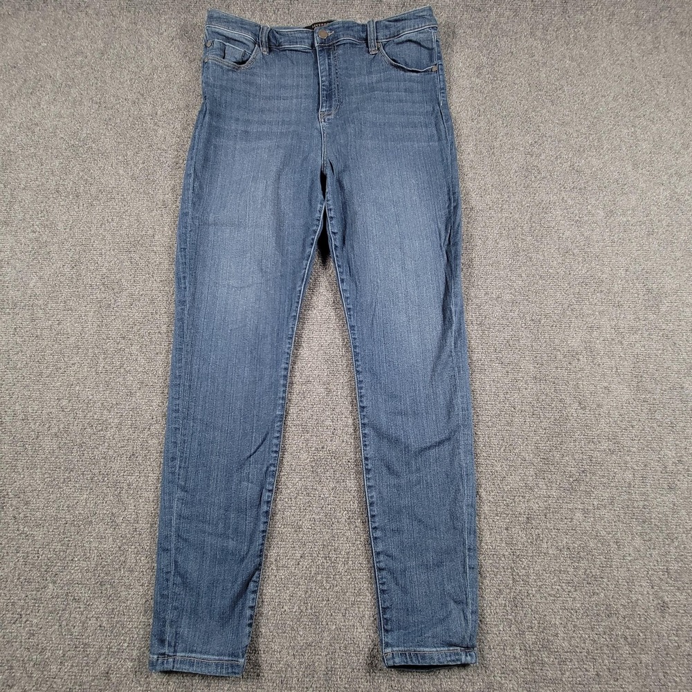 Liverpool Jeans Womens 33 Tall Blue High Rise Ankle Skinny Stretch Denim Pants